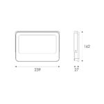 ΠΡΟΒΟΛΕΑΣ LED SMD ΛΕΥΚΟΣ 100W 3CCT 10000LM 185-265V RA>80 IP66 - Image 2