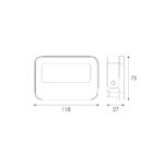 ΠΡΟΒΟΛΕΑΣ LED SMD ΛΕΥΚΟΣ 10W 3CCT 1000LM 185-265V RA>80 IP66 - Image 2