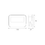 ΠΡΟΒΟΛΕΑΣ LED SMD ΜΑΥΡΟΣ 10W 3CCT 1000LM 185-265V RA>80 IP66 - Image 2