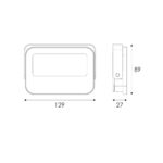 ΠΡΟΒΟΛΕΑΣ LED SMD ΜΑΥΡΟΣ 20W 3CCT 2000LM 185-265V RA>80 IP66 - Image 2