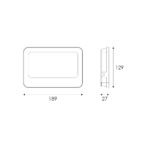 ΠΡΟΒΟΛΕΑΣ LED SMD ΛΕΥΚΟΣ  50W 3CCT 5000LM 185-265V RA>80 IP66 - Image 2